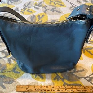 Blue coach purse